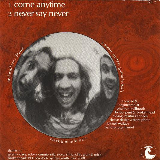 Brokenhead : Come Anytime (7", Single, Red)