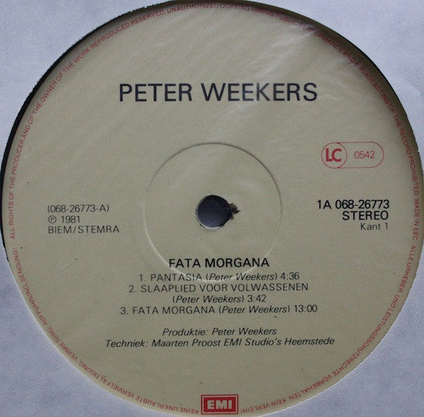 Peter Weekers : Fata Morgana (LP, Album)