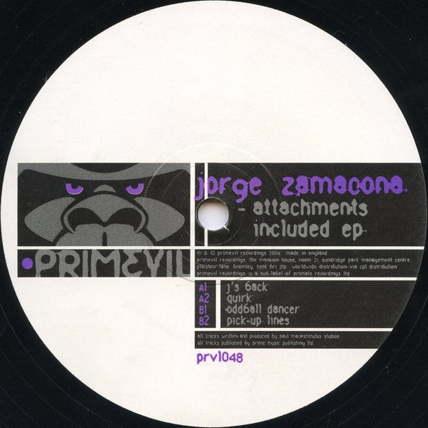 Jorge Zamacona : Attachments Included EP (12", EP)