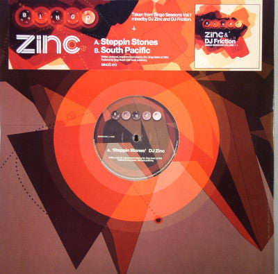 DJ Zinc : Steppin Stones / South Pacific (12")
