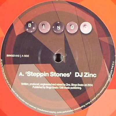 DJ Zinc : Steppin Stones / South Pacific (12")