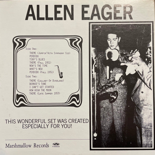 Allen Eager : Swingin' With Allen Eager (LP, Album, Ltd)