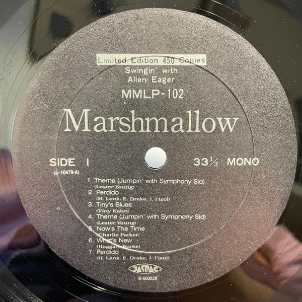 Allen Eager : Swingin' With Allen Eager (LP, Album, Ltd)