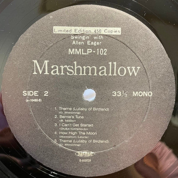 Allen Eager : Swingin' With Allen Eager (LP, Album, Ltd)