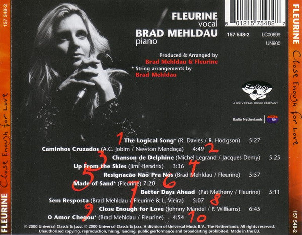 Fleurine : Close Enough For Love (CD, Album)