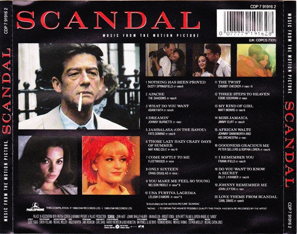 Various : Scandal (Music From The Motion Picture) (CD, Comp, Mono)