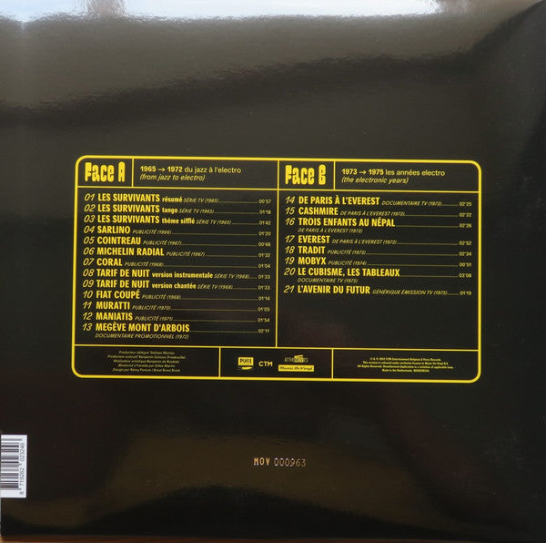 François De Roubaix : Du Jazz À L'électro 1965-1975   (LP, Comp, Ltd, Num, Yel)