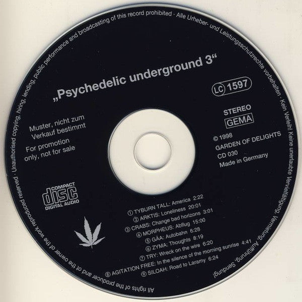 Various : Psychedelic Underground 3 (CD, Comp, Ltd, Num, Promo)