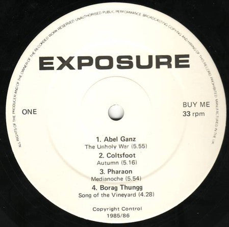 Various : Exposure (LP, Comp)