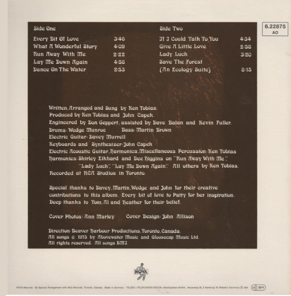 Ken Tobias : Every Bit Of Love (LP, Album)