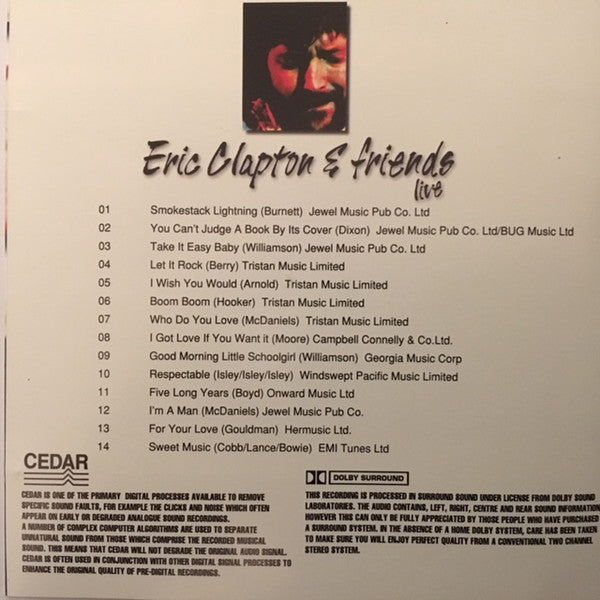 Eric Clapton & Friends : Live (CD, Comp)