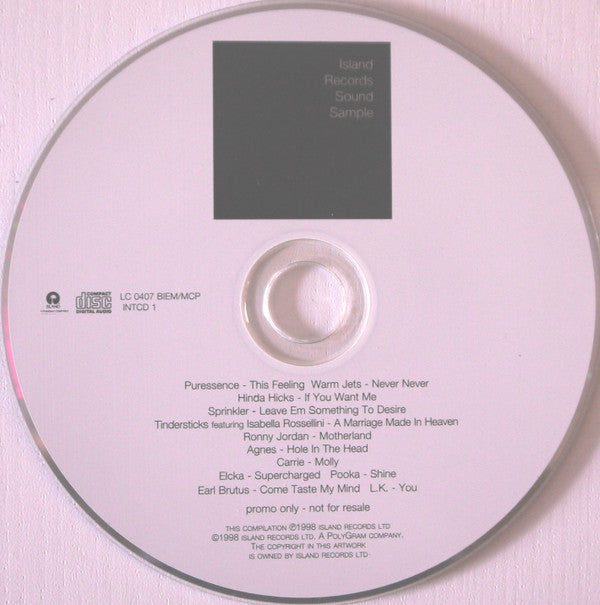 Various : Island Records Sound Sample (CD, Comp, Promo, Smplr)