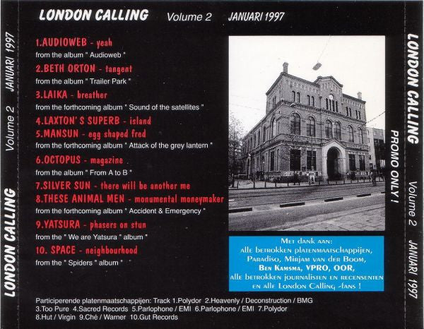 Various : London Calling Volume 2 Januari 1997 (CD, Comp, Promo)