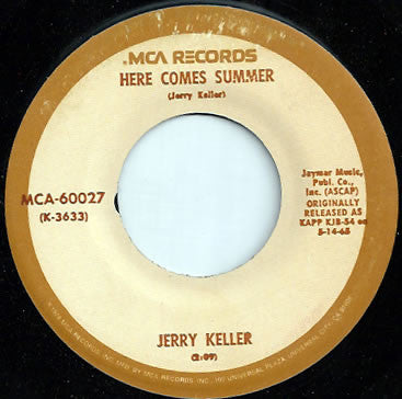 Brian Hyland / Jerry Keller : Itsy Bitsy Teenie Weenie Yellow Polkadot Bikini / Here Comes Summer (7")