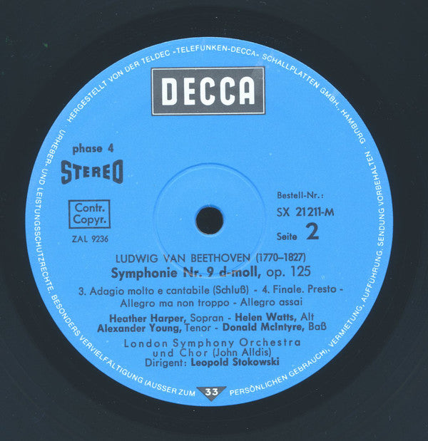 Ludwig van Beethoven – Leopold Stokowski : 9.Symphonie (LP, Album)