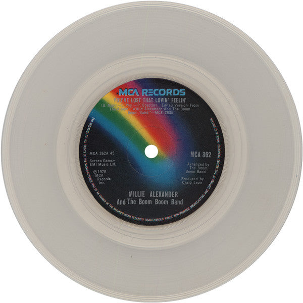 Willie Alexander & The Boom Boom Band : You've Lost That Lovin' Feelin' (7", Single, Cle)