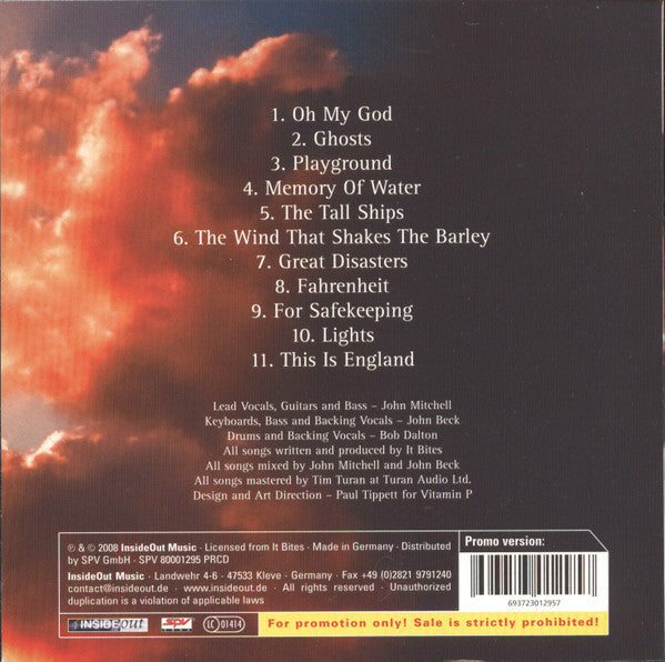 It Bites : The Tall Ships (CD, Album, Promo)