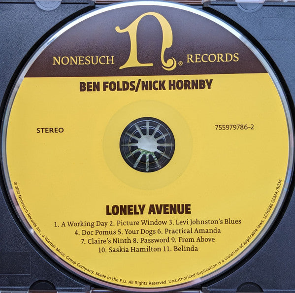 Ben Folds / Nick Hornby : Lonely Avenue (CD, Album)