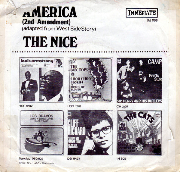 The Nice : America (2nd Amendment)  (7", Single)