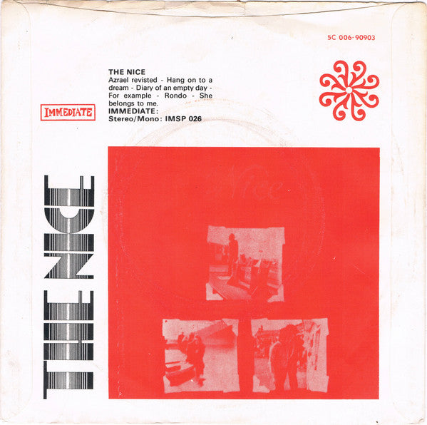 The Nice : Hang On To A Dream / Diary Of An Empty Day (7", Single)