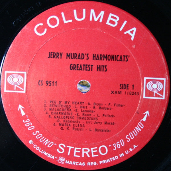 Jerry Murad's Harmonicats : Jerry Murad's Harmonicats' Greatest Hits (LP, Comp, Pit)