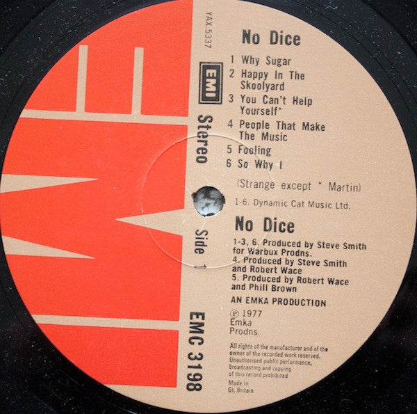 No Dice : No Dice (LP, Album)