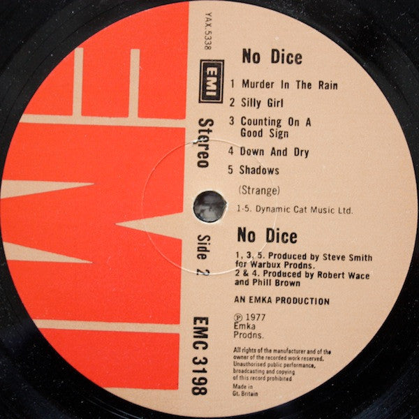 No Dice : No Dice (LP, Album)