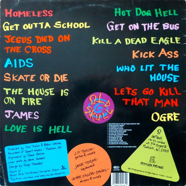 Old Skull : Get Outta School (LP, Album)
