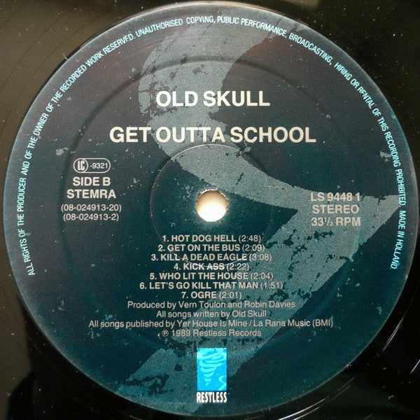 Old Skull : Get Outta School (LP, Album)