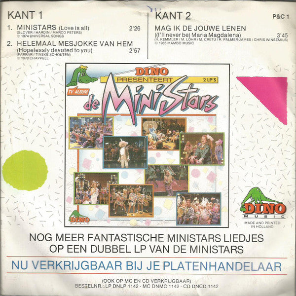De MiniStars : MiniStars Bij P&C (7", EP)