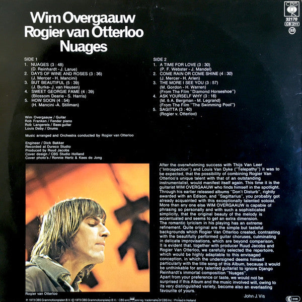 Wim Overgaauw, Rogier Van Otterloo : Nuages (LP, Album, RE)