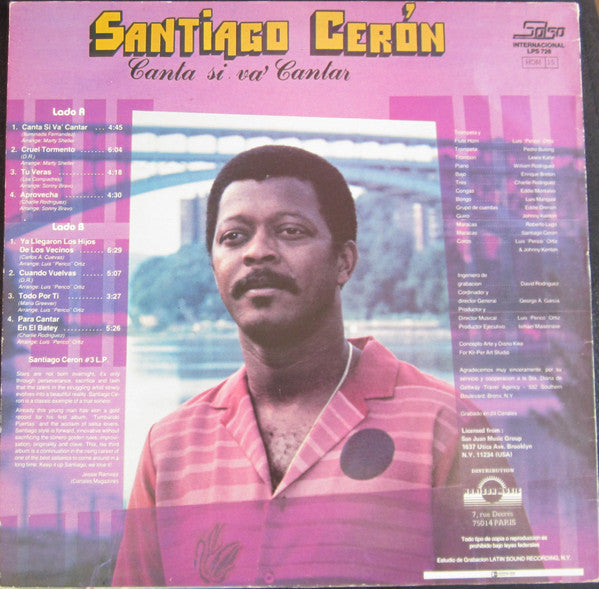 Santiago Ceron : Canta Si Va' Cantar (LP, Album)