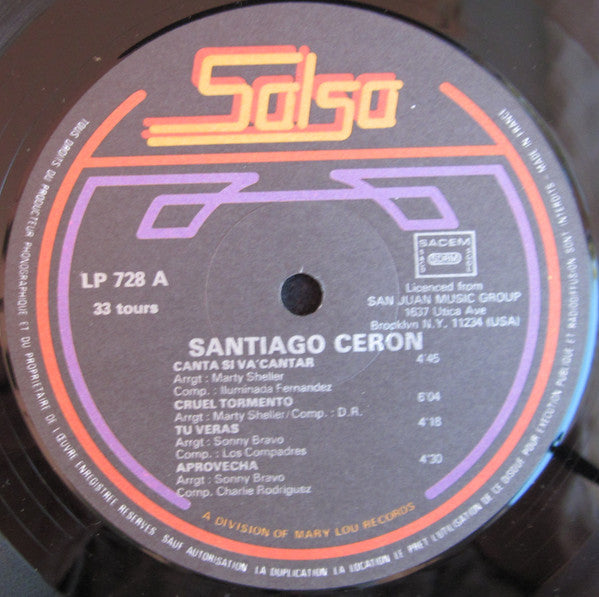 Santiago Ceron : Canta Si Va' Cantar (LP, Album)