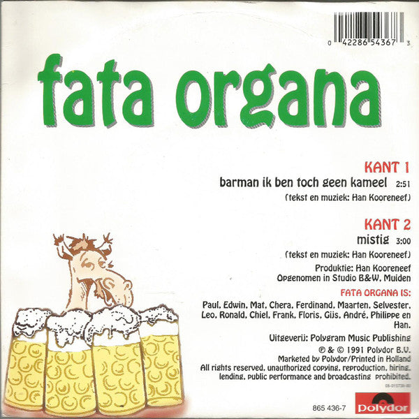 Fata Organa (2) : Barman Ik Ben Toch Geen Kameel (7", Single)