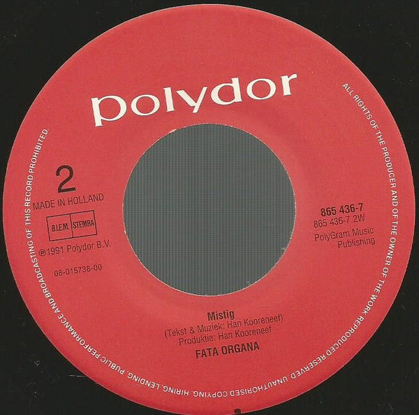 Fata Organa (2) : Barman Ik Ben Toch Geen Kameel (7", Single)