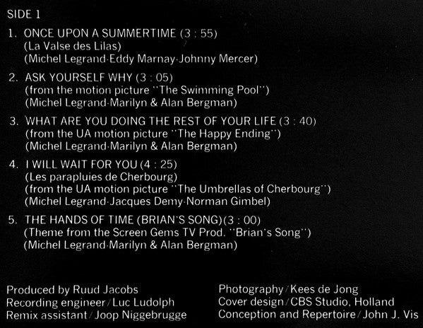 Rita Reys : Rita Reys Sings Michel Legrand (LP, RP)