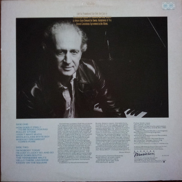 Mose Allison : Middle Class White Boy (LP, Album, Promo, Spe)