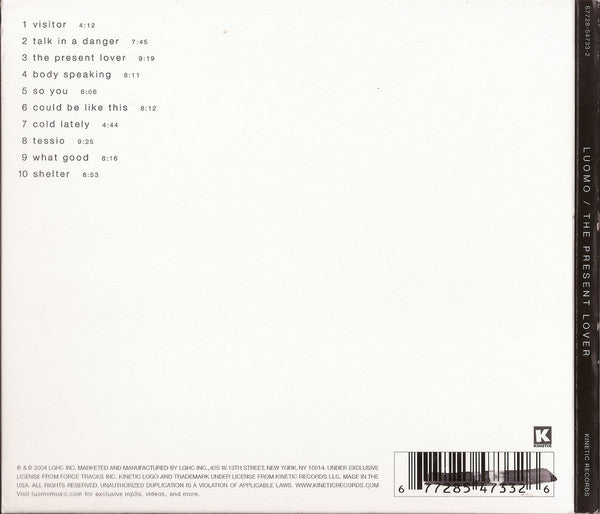 Luomo : The Present Lover (CD, Album)