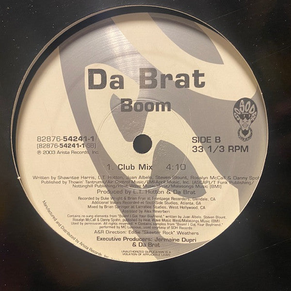 Da Brat : Boom (12")