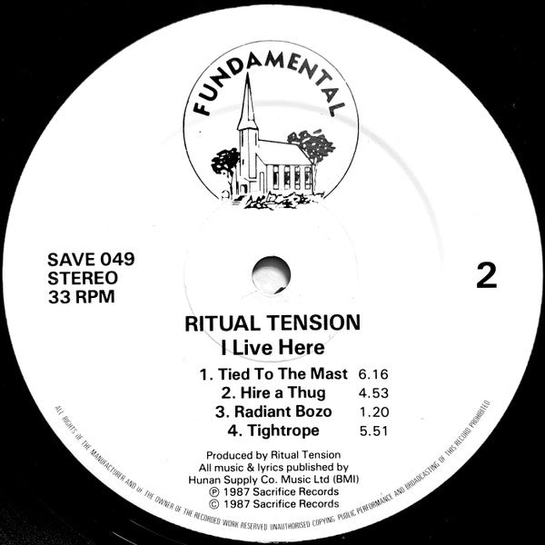 Ritual Tension : I Live Here (LP, Album)