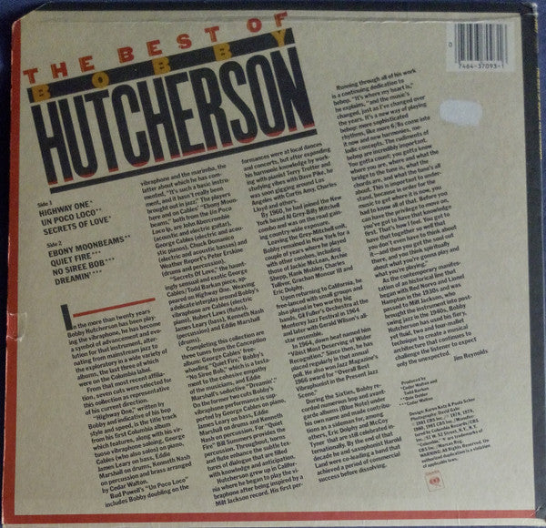Bobby Hutcherson : The Best Of Bobby Hutcherson (LP, Comp)
