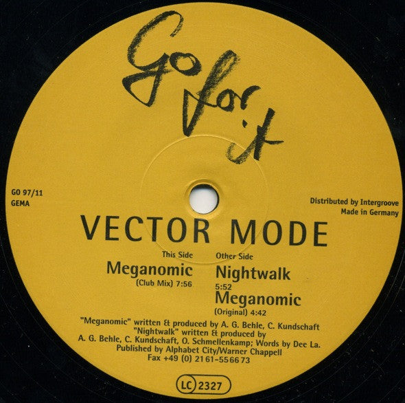 Vector Mode : Meganomic / Nightwalk (12")