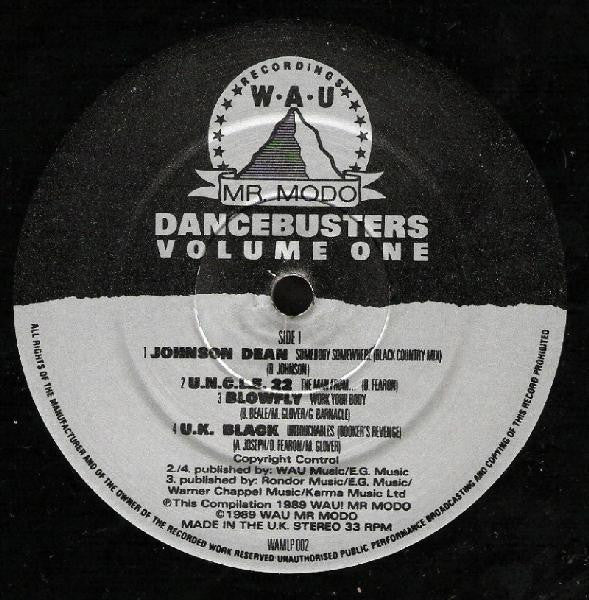 Various : Dancebusters Volume One (LP, Comp)