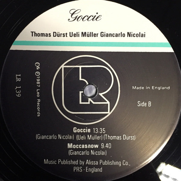 Giancarlo Nicolai Trio : Goccie (LP, Album)