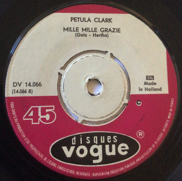 Petula Clark : Mille Mille Grazie / Gigolo Gigolino (7", Single)