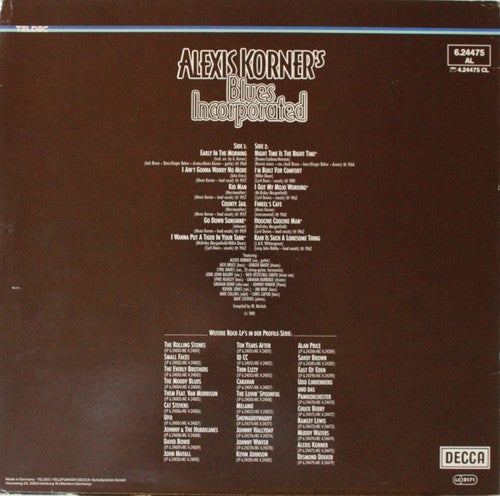 Blues Incorporated : Alexis Korner's Blues Incorporated (LP, Comp)