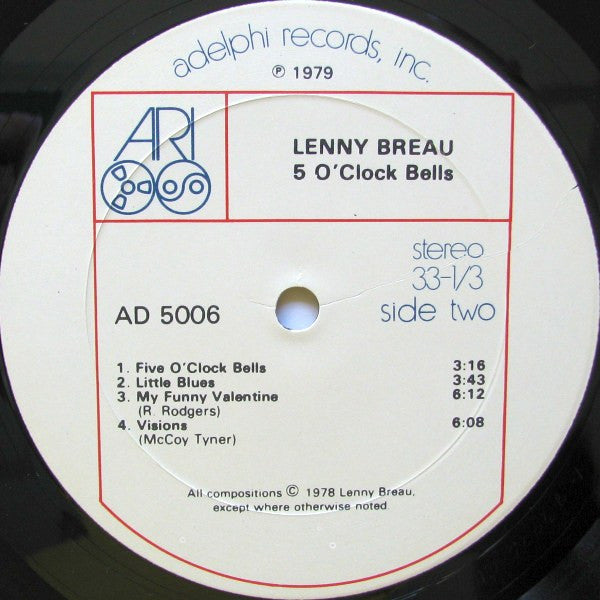Lenny Breau : Five O'Clock Bells (LP, Album)