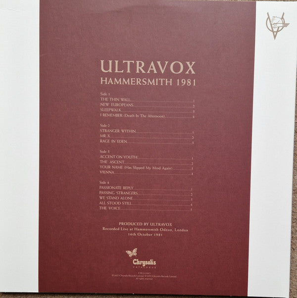 Ultravox : Rage In Eden (LP, Album, RE, RM, Cle + LP, Comp, Cle + 2xLP, Cle)