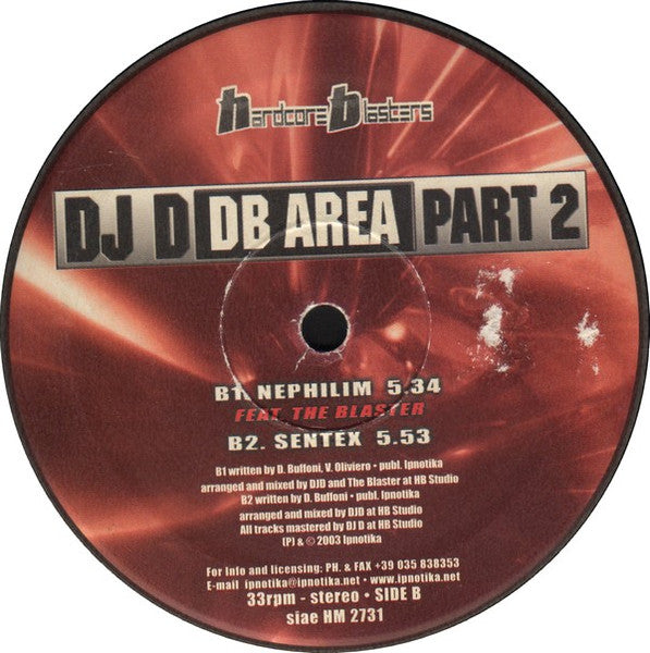 DJ D : DB Area Part 2 (12")
