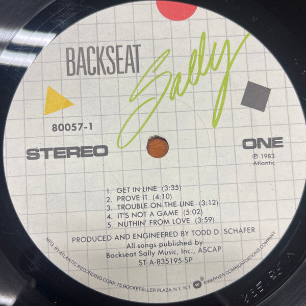 Backseat Sally : Backseat Sally (LP, SP )